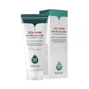 Farmstay CICA Farm Nature Solution Foam Cleanser  почистваща пяна за лице с азиатска центела